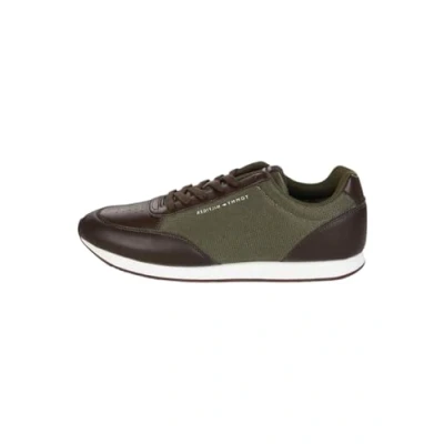 Imagen de Tommy Hilfiger Sneaker Runner Hombre Mix Low Top, Marrón (Cocoa), 45 EU