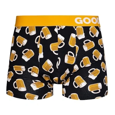 Imagen de Dedoles Calzoncillos Hombre y Chico Ropa Interior Algodón Boxer Muchos diseños Divertidos Dinosaurios Hockey Patos, Color: Negro, diseño: Cerveza de Barril (bóxers Ajustados), tamaño: S