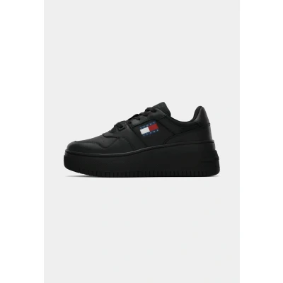 Imagen de Tommy Jeans Retro Basket Flatform Zapatillas, Mujer, Talla: 36, Triple black Zapatos