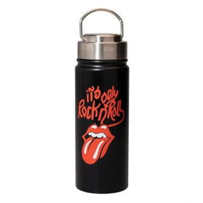 Imagen de Cantimplora acero inoxidable Rolling Stones Botella de agua : termica 550ml (Termo agua) Aislamiento Doble pared Frio/Calor merchandising Oficial