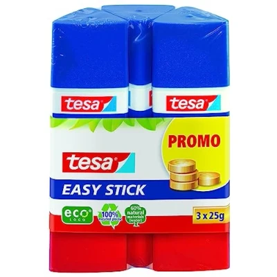 Imagen de tesa 57030 00200 01 Pegamento, 3x 25 gr, Blanco (237583)