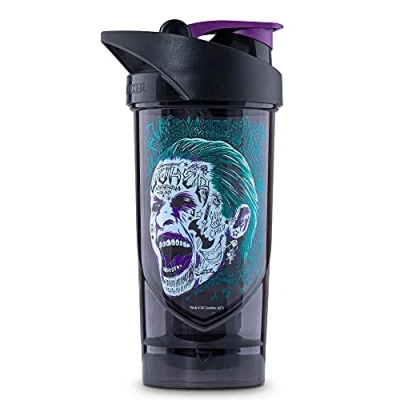 Imagen de Shieldmixer Hero Pro Classic Shaker for Whey Protein Shakes and Pre Workout, BPA Free, 700 ml, Joker