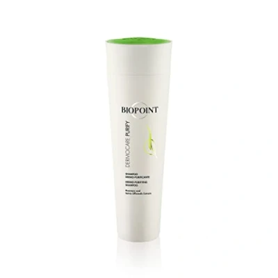 Imagen de Biopoint Dermocare Purify Champú Dermopurificante para cabello graso, acción limpiadora suave y normalizante sobre el Sebo en exceso, aporta brillo ligereza, 200 ml