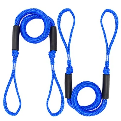 Imagen de Bungee Dock Line Cuerda de Amarre para Barco Línea Muelle del Navegación Elástico Accesorio 2 Piezas (Azul)