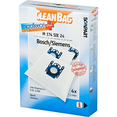Imagen de CleanBag M 174 SIE 24 Bolsa de aspiradora equivalentes a bolsas Siemens