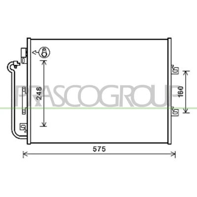 Imagen de PRASCO RN306C001 Condensador 15mm 8mm Aluminio 527mm RENAULT: TWINGO 2