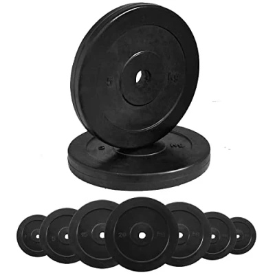 Imagen de G5 HT SPORT Discos de hierro fundido engomados Ø Agujero 25 mm para gimnasio y en casa 0,5 a 20 kg mancuernas pesas (1 x 2 kg)…