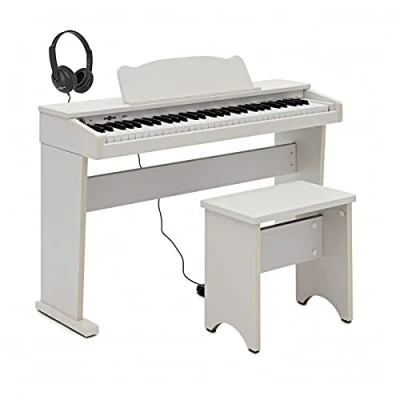 Imagen de Piano digital Junior JDP 1 de Gear4music con auriculares