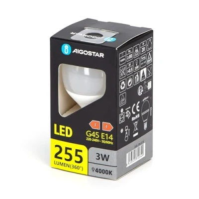 Imagen de Glowster LED G45 E14 3W 4000K