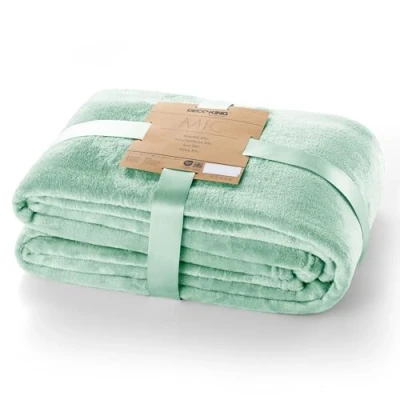 Imagen de DecoKing Manta Polar de Microfibra 70x150 cm Suave y cálida Monocolor Mic Menta