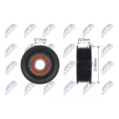 Imagen de Polea tensora, correa trapezoidal NTY RNK DW 007