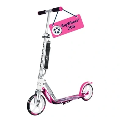 Imagen de HUDORA Scooter BigWheel 205 Rodillo de aluminio estable Patinete urbano ajustable y plegable con soporte Patín deportivo para niños adultos hasta 100kg