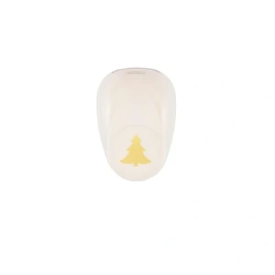Imagen de Vaessen Creative Perforadora con diseño de árboles, árboles Navidad, 3,2 x 3,4 cm, para papel manualidades, arcilla, scrapbooking o decoupage
