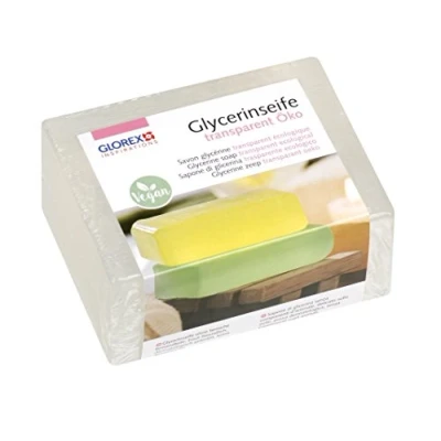 Imagen de GLOREX 6 1600 Glycerin de jabón Certificado con Aceite Oliva, Transparente, 500 g