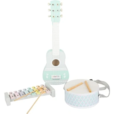 Imagen de Small Foot 11685 Musica Pastel, Instrumentos Musicales. Set de 3, con partituras, a Partir 3 años Edad. Toys, Multicolor, (11685)
