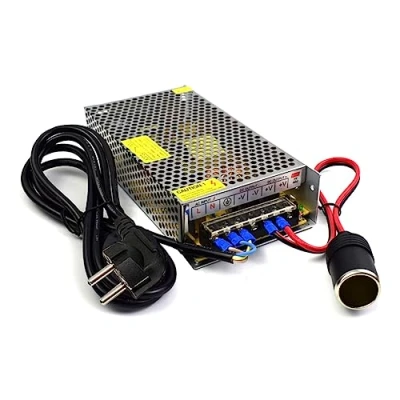 Imagen de Bolwins C15CS Fuente de alimentación conmutada (12 V CA/CC, adaptador 230 a 12 V, 10 A, 120 W, transformador para tiras LED, luces y dispositivos electrónicos)