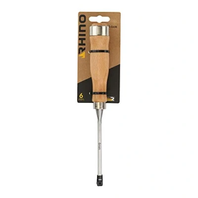 Imagen de Rhino 43002 6 mm Cincel Sculpture, Herramientas de gubia para carpintería Ancho Garantía 5 años Permite realizar todo tipo muescas, ajustes en madera