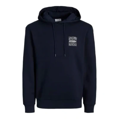 Imagen de JACK&amp;JONES PLUS Jjliner Sweat Hood Pls Sudadera con Capucha, Azul Marino, 4XL Grandes para Hombre