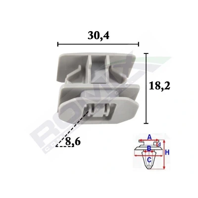 Imagen de ROMIX C70619 Clip, listón
