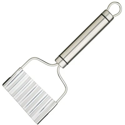 Imagen de KitchenCraft Professional Cortador de Cocina Patatas Fritas Onduladas Acero Inoxidable con Mango Ergonómico 21 x 8 cm