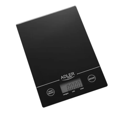 Imagen de Adler AD 3138b Digital de Cocina, Pantalla LCD, 5 Kg, Alta Precisión, Báscula para Alimentos, Tara, 1Kg, Glass