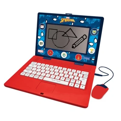 Imagen de Lexibook, Spider Man, Portátil Bilingüe y Educativo ESPAÑOL/INGLÉS, Juguete para Niños, 170 Actividades Aprender, Jugar Juegos Música, Pantalla Grande, Azul/Rojo, JC599SPi2
