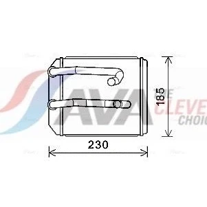 Imagen de PRASCO MT6260 Radiador de Calefaccion con tubo MITSUBISHI: L200 III Pick up