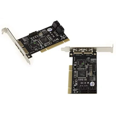 Imagen de Kalea INFORMATIQUE Tarjeta controladora PCI 4 + 2 SATA eSATA con chipset SIL3114. Discos Independientes o agrupados Raid 0 1 0+1