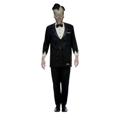 Imagen de Smiffys Disfraz de Lurch, Addams Family, Negro, con parte arriba, pantalón e careta