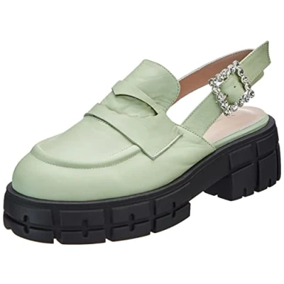 Imagen de L37 HANDMADE SHOES Más que esto, Sandalia Mujer, Verde, 41 EU