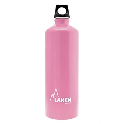 Imagen de LAKEN Futura Botella de Agua, Cantimplora Aluminio Boca Estrecha 1L, Rosa
