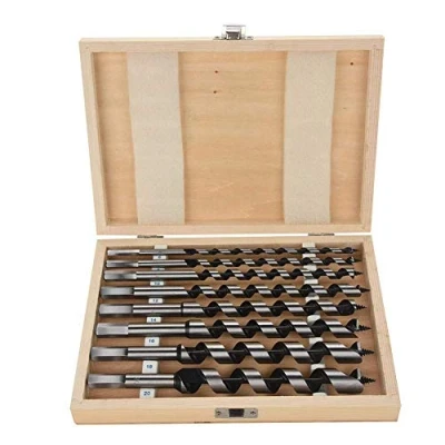 Imagen de 8Pcs Broca para Madera con Tornillo Hexagonal 6/8/10/12/14/16/18 mm Brocas Helicoidales de Acero al Carbono, Longitud 23 cm