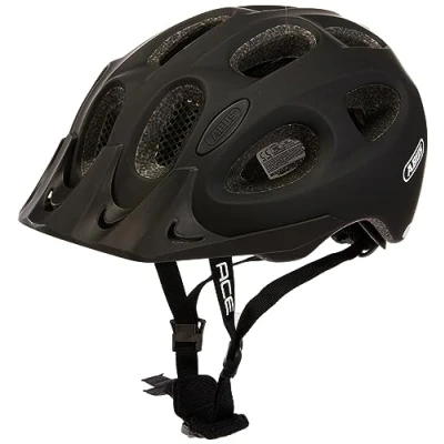 Imagen de ABUS casco urbano Youn I ACE con luz trasera LED integrada de bicicleta para uso diario hombres y mujeres negro mate, talla M