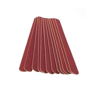 Imagen de GOOD STUFF limas para uñas profesionales de madera y papel lija Paquete 25 manicura 13x1 cm Ideal todo tipo Doble cara abrasiva.