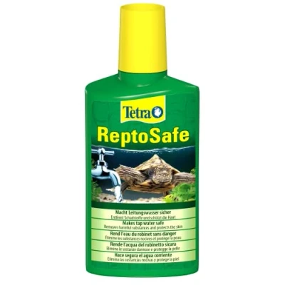 Imagen de Tetra ReptoSafe 250 ml Neutraliza los componentes nocivos y garantiza que el agua del grifo sea segura para reptiles anfibios acuáticos