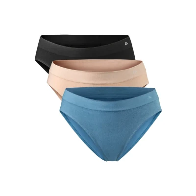 Imagen de Danish Endurance Seamless 3 PACK Braguitas, Mujer, Talla: Medium, Multicolor black blue nude beige