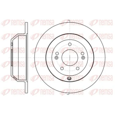 Imagen de REMSA 61373.00 Disco de freno Eje trasero 302, 302 11 5 macizo HYUNDAI: Santa FE 2, 3, Grand Fé, KIA: SORENTO 2