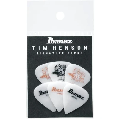 Imagen de Tim Henson Signature Pick, Teardrop shape, 1.11mm, Polyacetal, Color: Pink and White