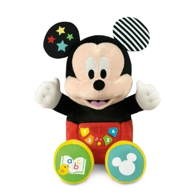 Imagen de Clementoni Baby CuentaCuentos Mouse Peluche Interactivo con Voz de Mickey, Multicolor, Mediano (61369),Exclusivo en Amazon