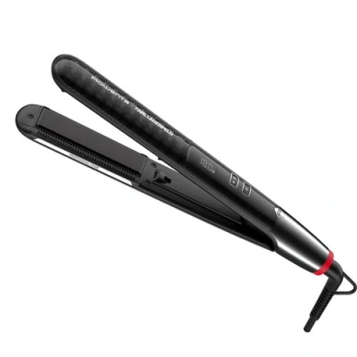 Imagen de Plancha de pelo Rowenta x Karl Lagerfeld K/Pro Stylist, Tecnología Iónica, Keratin &amp; Glow, 210 C, 8 temperaturas, LCD, Sistema Liss Curl, Negro
