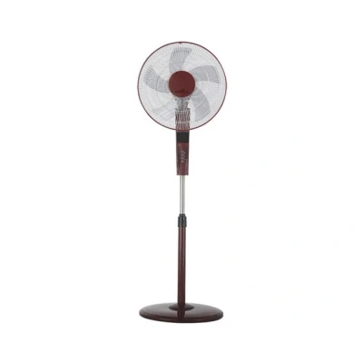 Imagen de ABRILA Ventilador de Pie RAYO Color Burdeos/Negro con cinco Aspas 3 Velocidades Programación Automática 2 Posiciones y Modos Aire Mando a Distancia Incluido