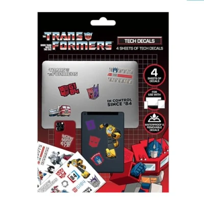 Imagen de Set de pegatinas Transformers, más 50 con el diseño Optimus Prime y compañía, mercancía oficial
