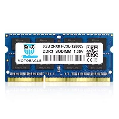 Imagen de motoeagle 8GB DDR3L 1600MHz SODIMM PC3L 12800S Unbuffered Non ECC 1.35V CL11 2Rx8 Dual Rank 204 Pin Portatil Memoria Principal Module Upgrade