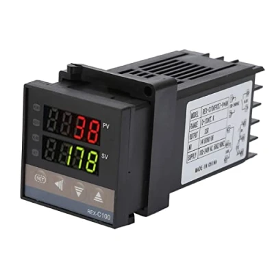 Imagen de Controlador de Temperatura 0 ℃ 1300 Alarma REX C100 Digital LED PID Termostato Kit AC110V 240V