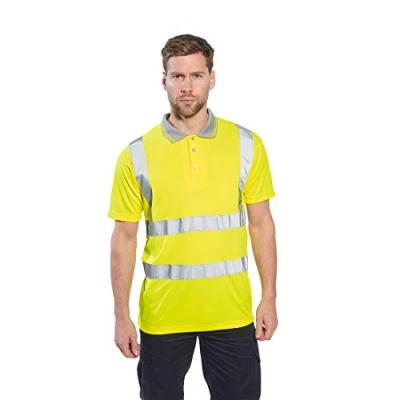 Imagen de Portwest Polo De Manga Corta Alta Visibilidad , Tamaño: 4XL, Color: Amarillo, S477YER4XL