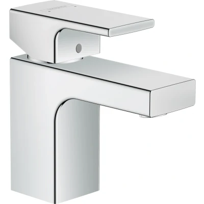 Imagen de hansgrohe Vernis Shape grifo lavabo con vaciador automático metal, monomando 71 mm, mezclador ahorro de agua (EcoSmart), cromo, 71566000