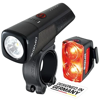 Imagen de SIGMA Luces Bicicleta Delantera Y Trasera Buster 800+Rl150 Con Cinco Modos &amp; Función De Freno Luz 800 Lúmenes 150 Lúmenes, Impermeable Recargable