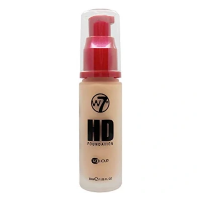 Imagen de W7 Foundation HD Sand Beige Light to Medium Coverage, Lightweight and Long Lasting