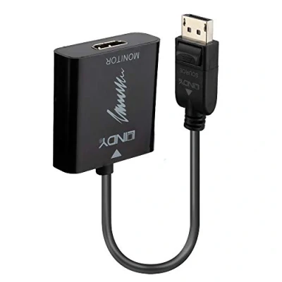 Imagen de Lindy 41068 Displayport 1.2 Hdmi Negro Adaptador De Cable