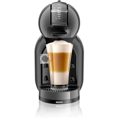 Imagen de Cafetera de cápsulas Nescafé Dolce Gusto Krups Mini Me KP1238AS, 1500 W, 15 Bar, 0.8 L, Calentamiento en 30 s, Selector cantidad bebida, Negro